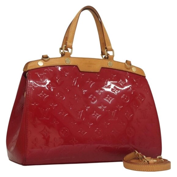 LOUIS VUITTON Monogram Vernis Blair MM Hand Bag Rose Indian M91798 Auth 132578 - Picture 1 of 16